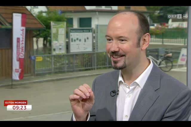 Harry Lucas bei ORF Guten Morgen sterreich. Foto Screenshot ORF