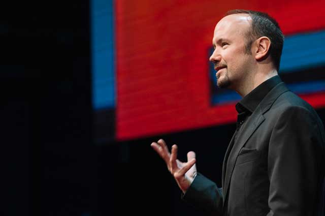 Harry Lucas bei TEDxVienna - Foto Daniel Willinger