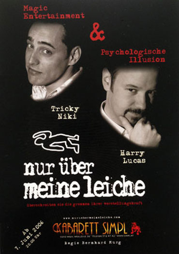 Plakat Tricky Niki Harry Lucas Nur ber meine Leiche